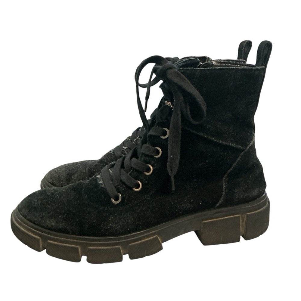 Blondo Womens Black Perri Waterproof Boots Combat Goth Lug Sole Size 9.5 - Picture 3 of 10